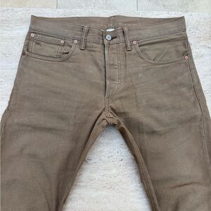 Men's RRL Beige Canvas Jeans!